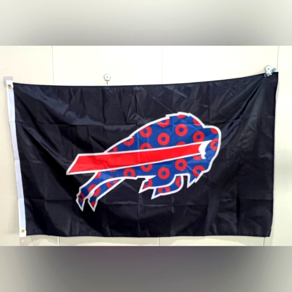 Buffalo Bills Phish Flag Banner 3 x 5 Donuts Style Limited
